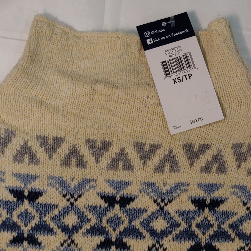 Chaps Fair Isle Patterned Sweater - Picture 3 of 4